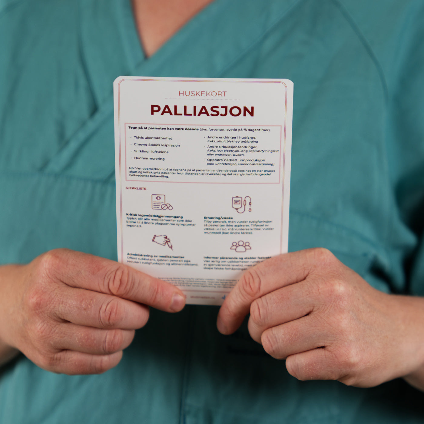 Huskekort i palliativ behandling