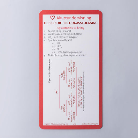 Huskekort i blodgasstolkning